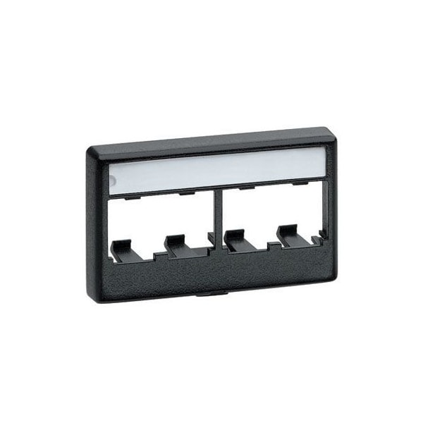 Panduit 4-PORT MODULAR FURN., FACEPLATE - WHITE, ROHS CFFPL4WH - main